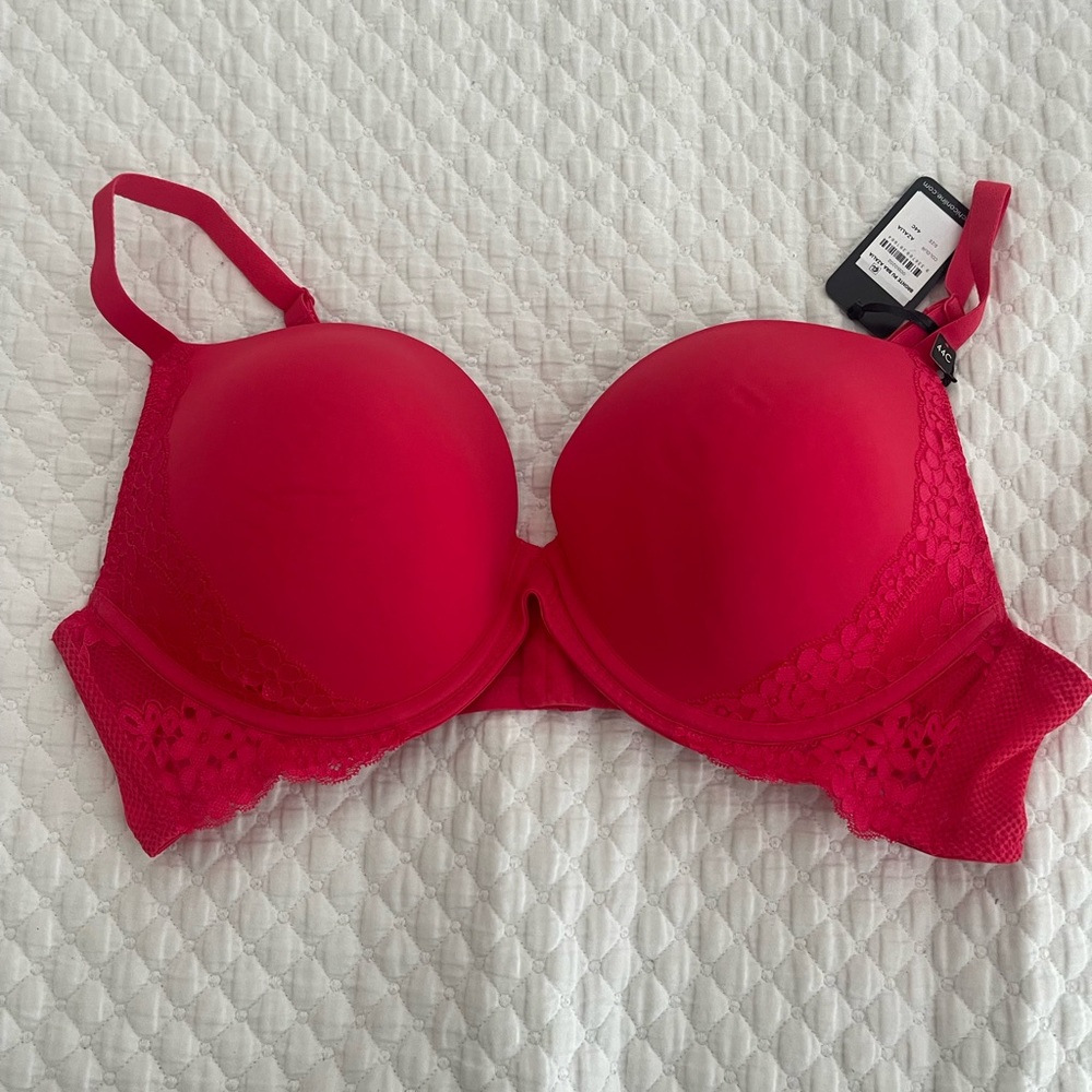 Elegant Azalia (Hot pinkish) Padded Lace Women's Bra 44C NWT